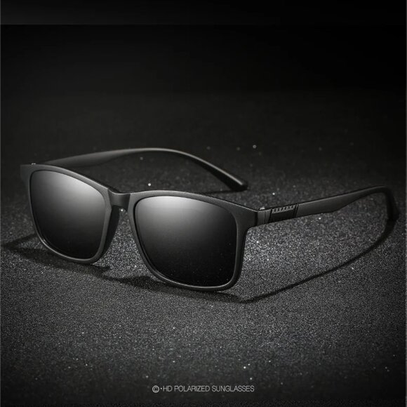 Polarize  Black Boho Man Sunglasses Wear Size 45mm - Picture 4 of 4